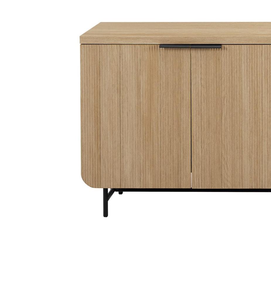 Amazon.com - Walker Edison Reema Fluted 4-Door Kitchen Sideboard